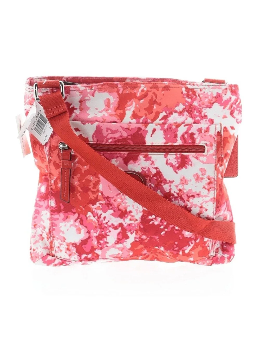 Coach Crossbody Bag in Pink and Red Abstract Print